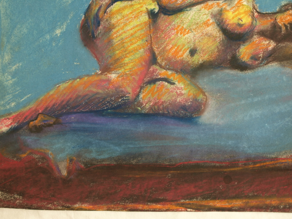 Jan van der Veer: Pastel – Naakte vrouw – gesigneerd – 38 x 58 cm kopen? Bied vanaf 1!