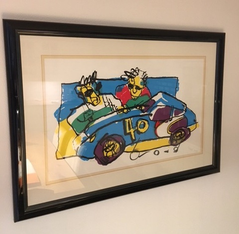 Herman Brood, zeefdruk, Grand Prix Porsche 40 - 50/150 verkocht voor € 850!