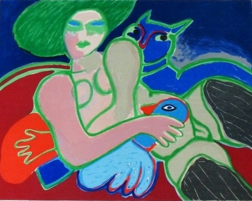 Corneille, litho, 1987, handgesigneerd verkocht voor € 325!