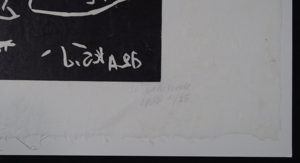 Wim Izaks: Lino op rijstpapier, Vrede kopen? Bied vanaf 1!