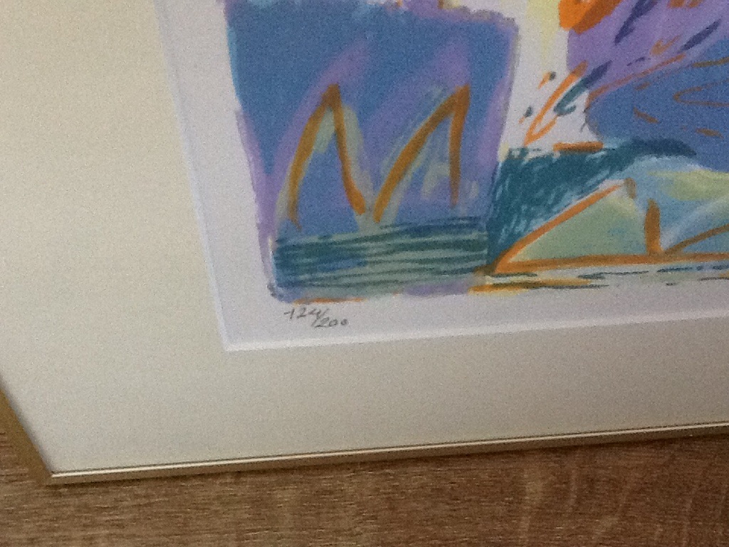 Ahmad B. Baldin : kleurenlitho , gesigneerd , ingelijst kopen? Bied vanaf 20!