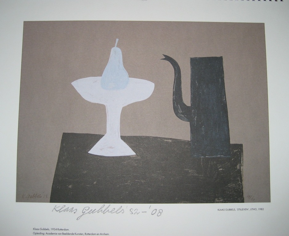 Unieke Kunstkalender met gesigneerde druk Klaas Gubbels kopen? Bied vanaf 25!