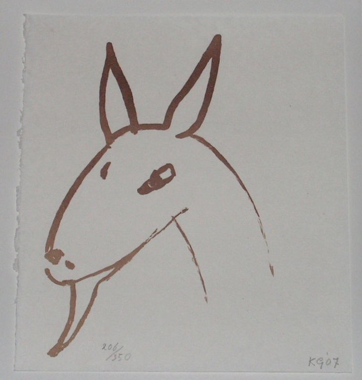 Klaas Gubbels  -  lithografie  -  'geitje' kopen? Bied vanaf 1!