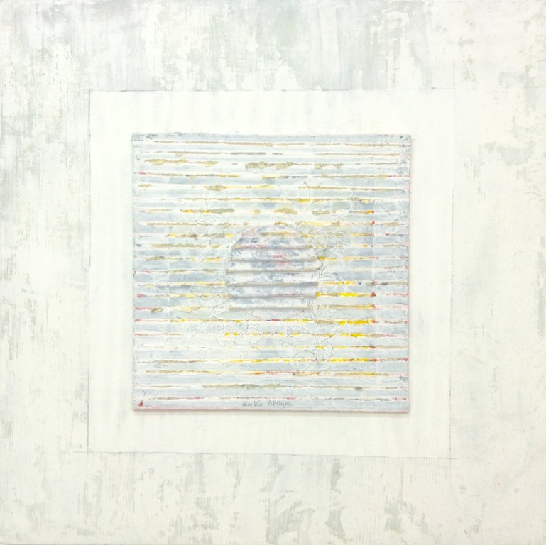 Wit op wit, Marlies Lebesque, gemengde techniek, mixed media  kopen? Bied vanaf 95!