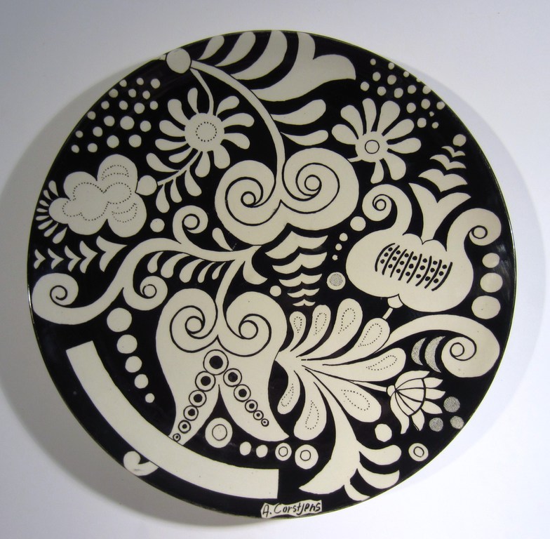 Toine Corstjens - beschilderde schotel - Sphinx Maastricht kopen? Bied vanaf 65!