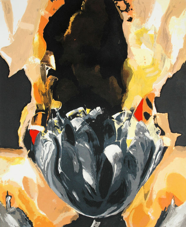 Anita Duijf - Zwarte Tulp - Gesigneerde zeefdruk&nbsp;- E/A - 1999 verkocht voor € 50!