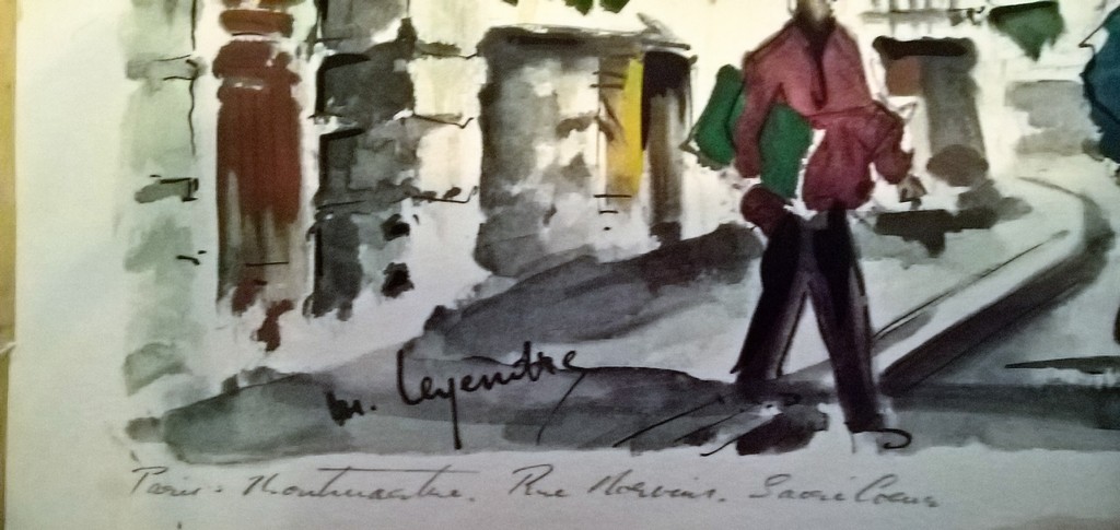 M Legendre, aquarel, montmartre kopen? Bied vanaf 45!