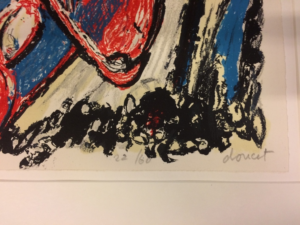 Jacques Doucet, fraaie en kleurrijke zeefdruk in kleine oplage 22/60 kopen? Bied vanaf 145!