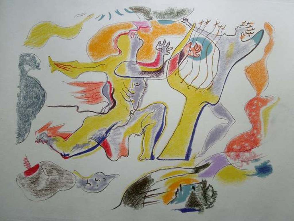 ANDRÉ MASSON - Franz. Surrealist - Titel:  verkocht voor € 49!