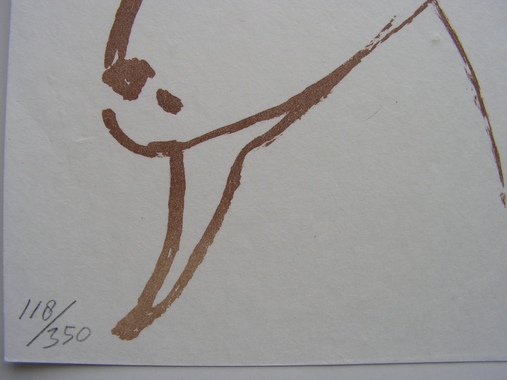 Klaas Gubbels  -  lithografie  -  het geitje kopen? Bied vanaf 95!