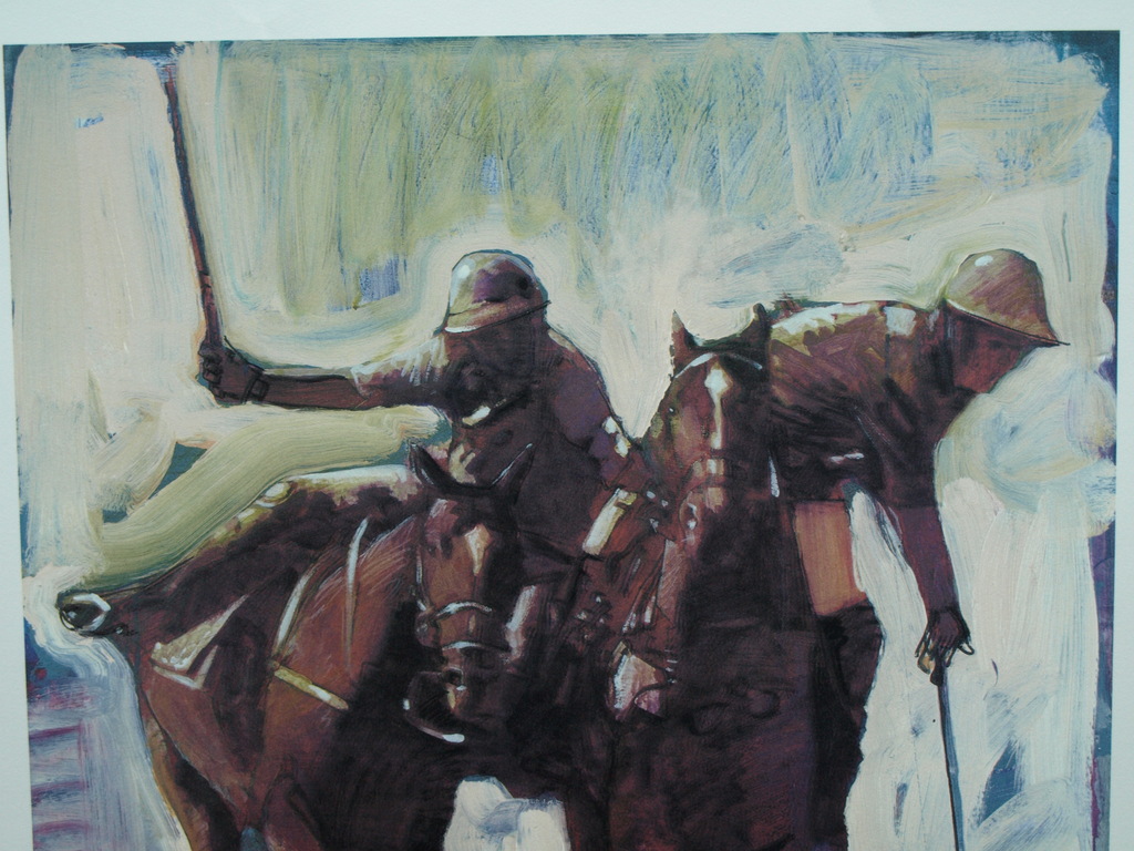 Peter Donkersloot : Litho – Paarden en Polo – gesigneerd - 1997 kopen? Bied vanaf 1!