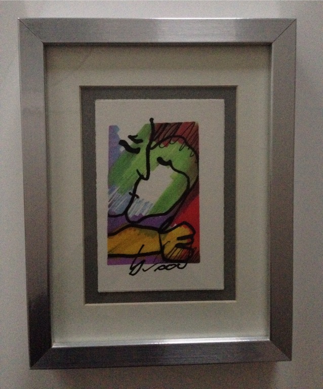 HERMAN BROOD, originele tekening 'Kiss' kopen? Bied vanaf 1!
