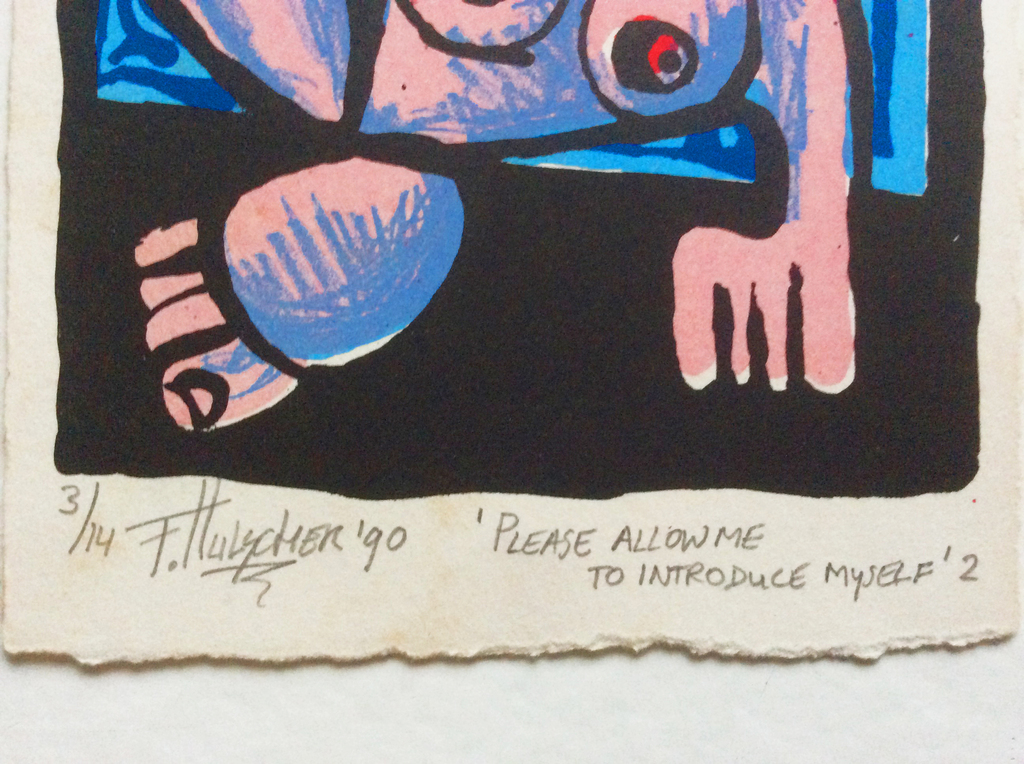 Frank Hulscher - Frank Hulscher - Please allow me tot introduce myself - lithografie kopen? Bied vanaf 40!
