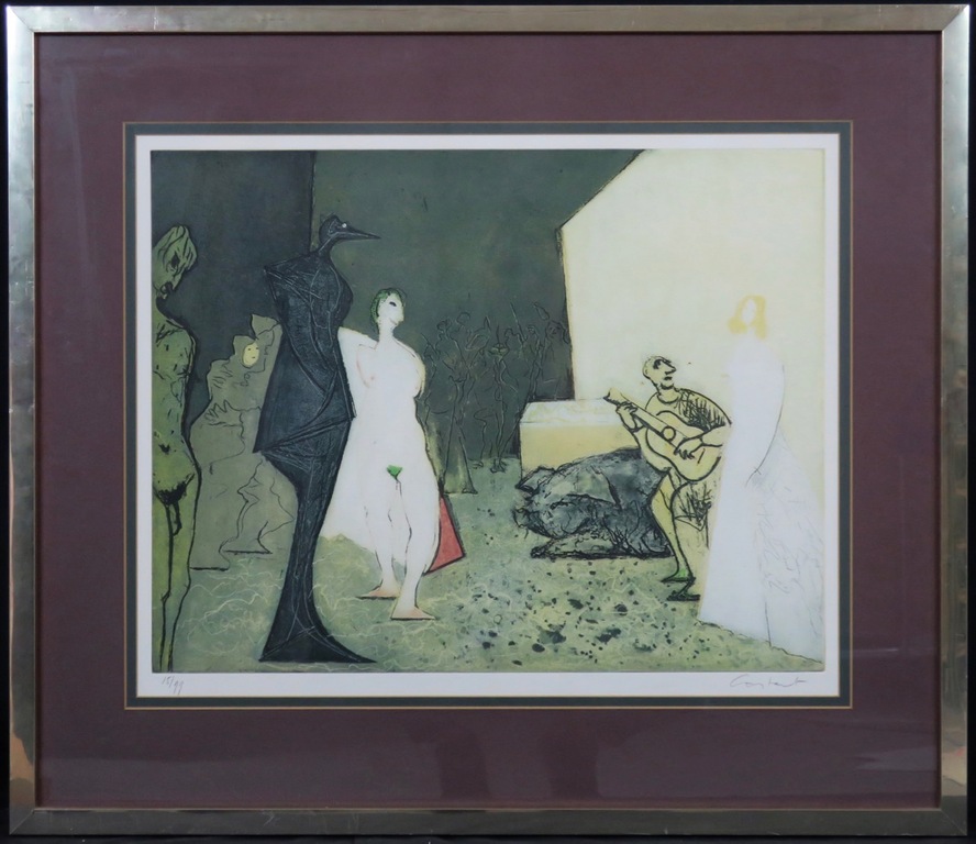 Constant: Ets, De bekering van Venus - Ingelijst verkocht voor € 1300!