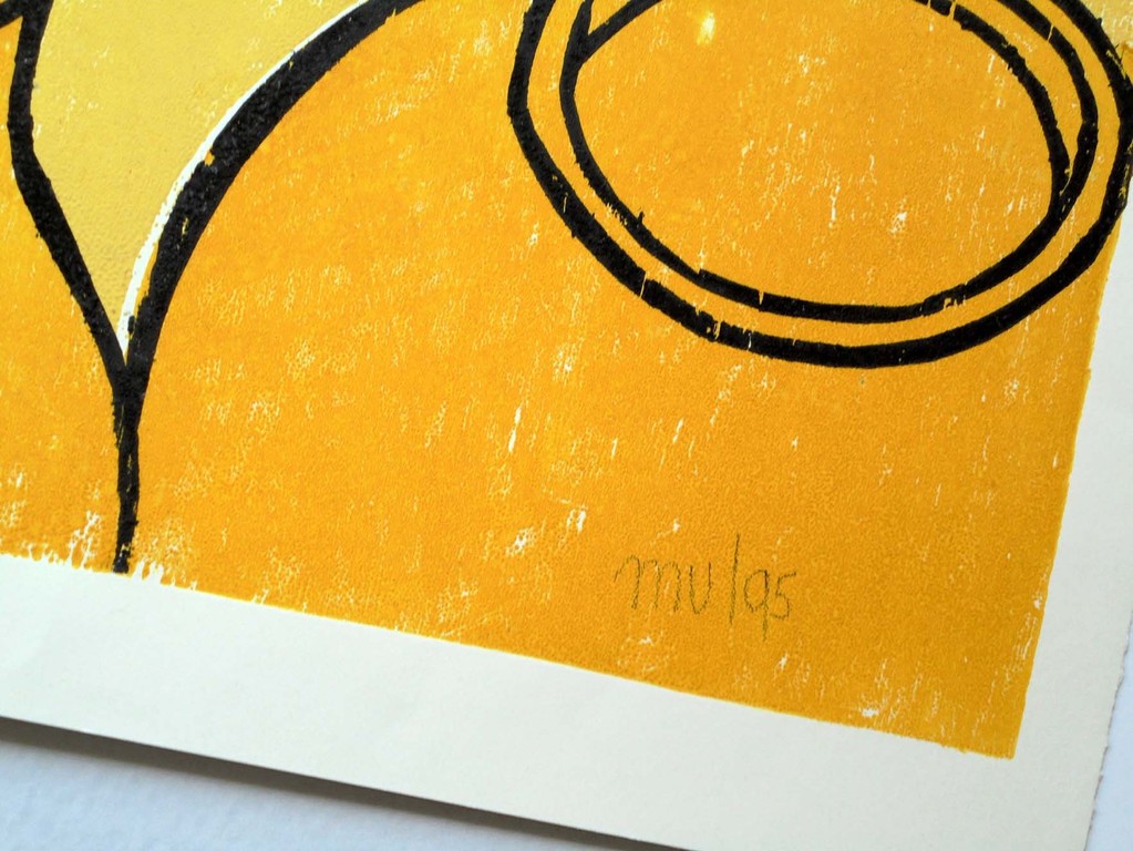 Martien Versteegen - Compositie met Potten - originale Houtsnede-1995 oplage 50 kopen? Bied vanaf 45!