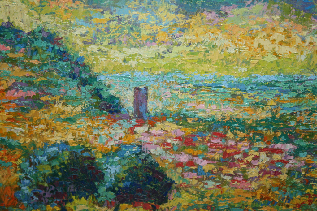 Henk Leurs - POINTILISTISCH TOSCAANS LANDSCHAP kopen? Bied vanaf 275!