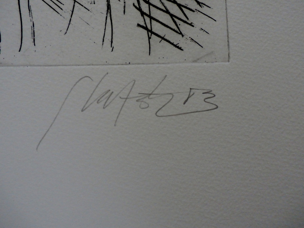 Ger Lataster - ets - 1983 + gedicht van Gerrit Achterberg kopen? Bied vanaf 100!