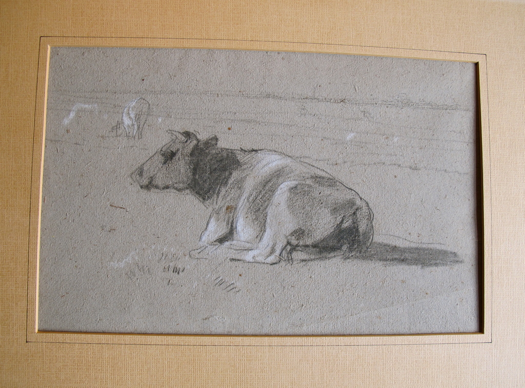 Anton Mauve, pasteltekening  verkocht voor € 150!