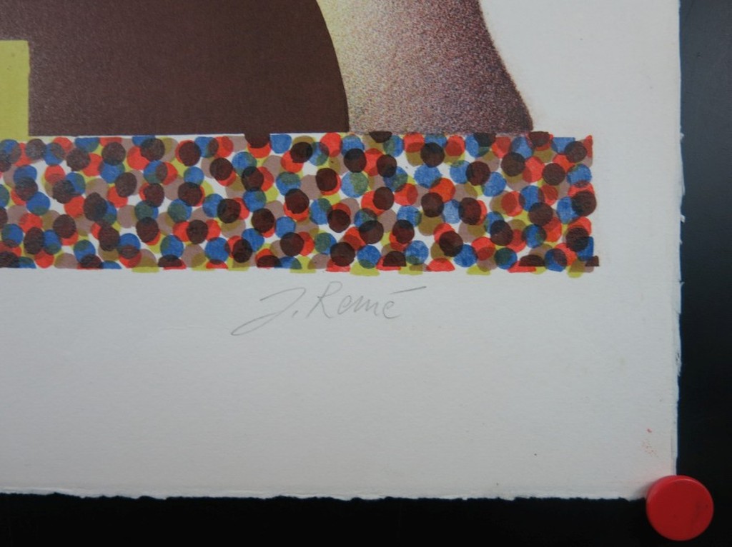 Jorg Reme: Litho, Abstracte compositie  kopen? Bied vanaf 20!