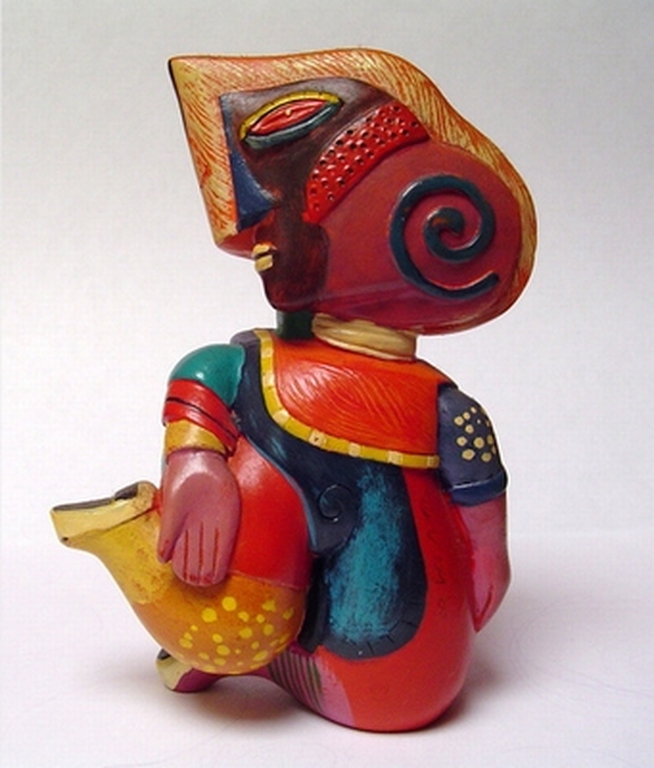 Clemens Briels, kleurrijk fraai beeldje ''Statue of Liberality''(handgesigneerd) kopen? Bied vanaf 59!