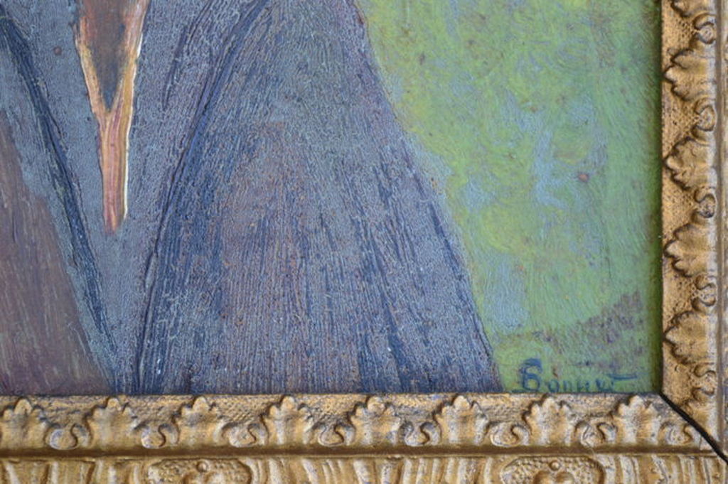 Onbekend, olieverf op paneel, 20ste eeuw, r.o. gesigneerd, portret donkere man kopen? Bied vanaf 1!