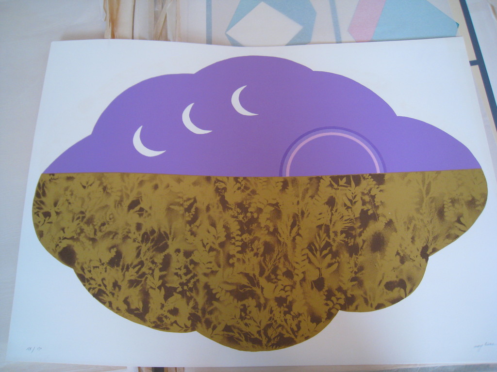 Maglione, kleurenlitho, 'Paysage en forme de nuage' verkocht voor € 35!