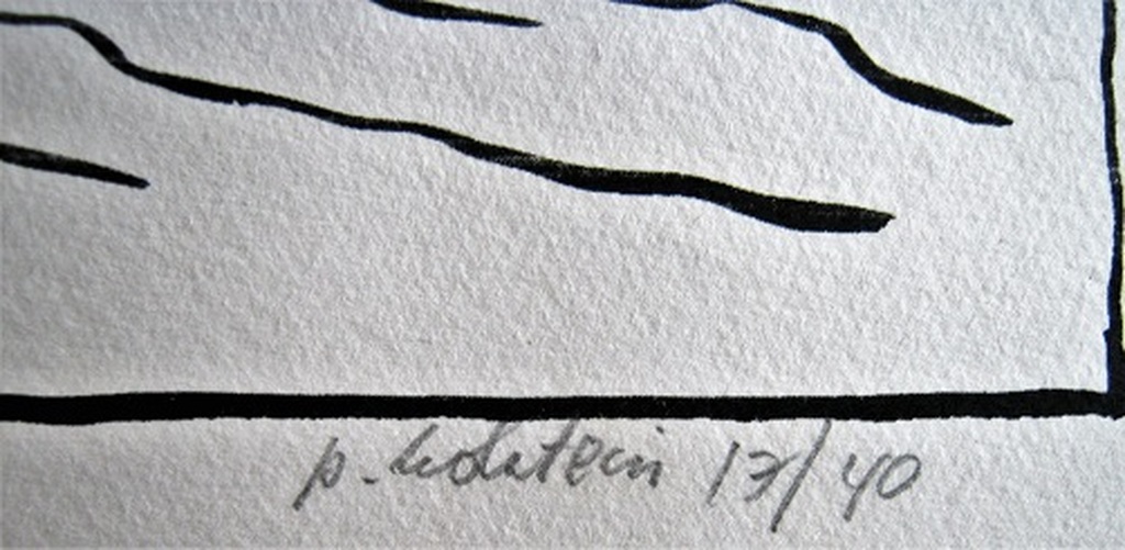 Pieter Holstein  lino landschap kopen? Bied vanaf 54!