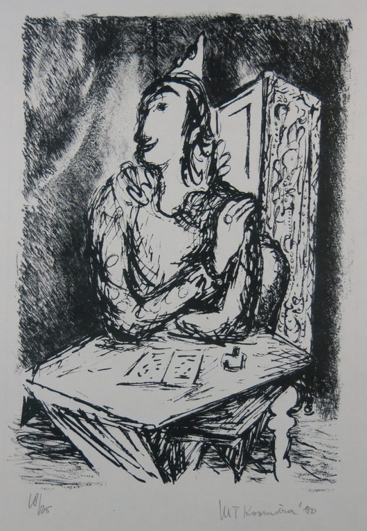 Metten Koornstra: Litho, Clown aan tafel kopen? Bied vanaf 40!