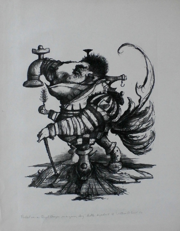 Dirkje Kuik - litho - 1964 verkocht voor € 55!