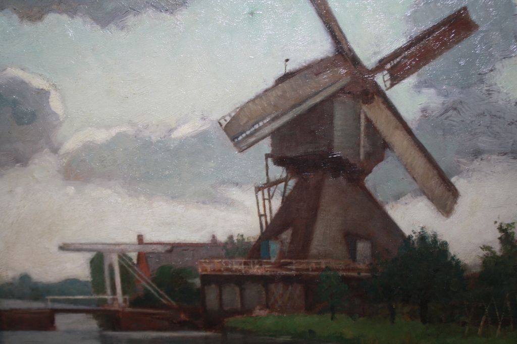 MOLEN TE GROET bij SCHOORL door h kuijt / bergense school kopen? Bied vanaf 100!