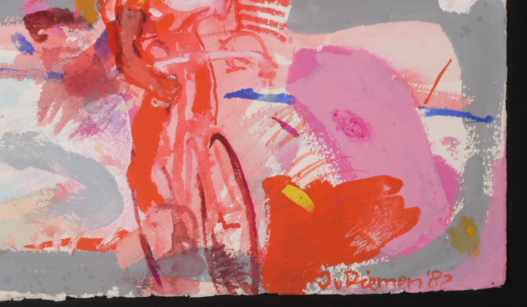 Jan van Diemen: Gouache, Wielrenners kopen? Bied vanaf 80!