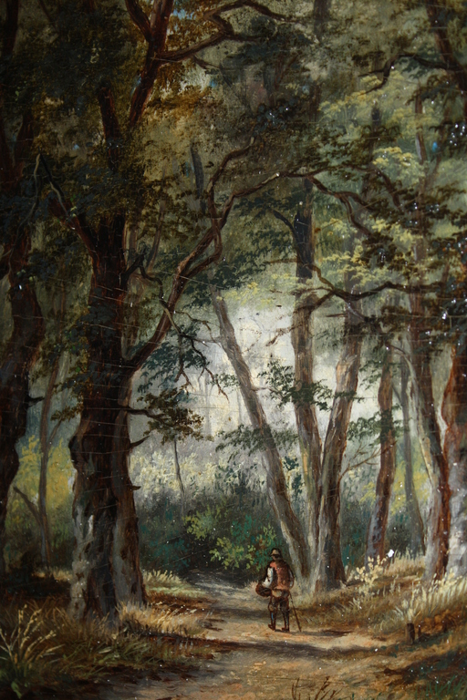 AJ Sap van Drenthe - BOSLANDSCHAP bij BLOEMENDAAL verkocht voor € 175!