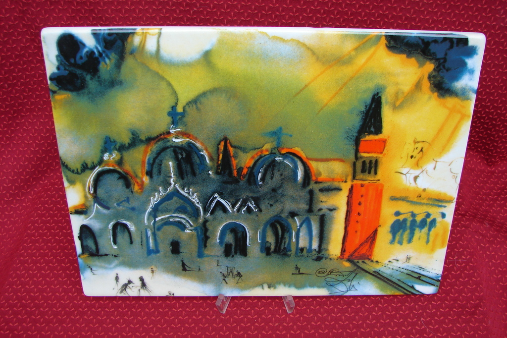 Salvador Dalí - Place Saint-Marc a Venise tegel. kopen? Bied vanaf 80!