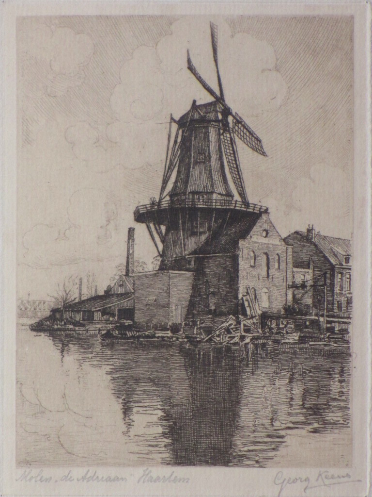 Georg Keens, Molen 'de Adriaan' Haarlem, Ets kopen? Bied vanaf 1!