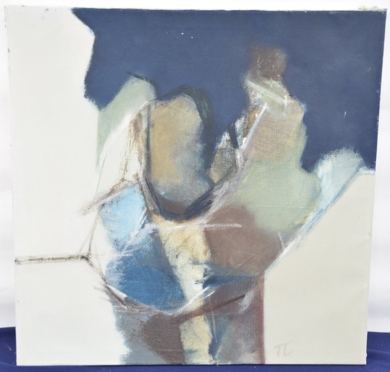 Tonny Lansdaal - Olieverfschilderij - Kleurencompositie 7 kopen? Bied vanaf 15!