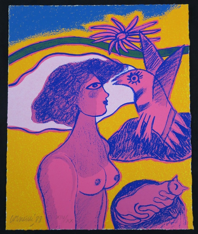 Corneille: Zeefdruk, La sensualite du sensible IV verkocht voor € 100!