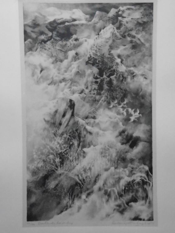 Aart van Dobbenburgh - litho - Dertiende landschap verkocht voor € 40!