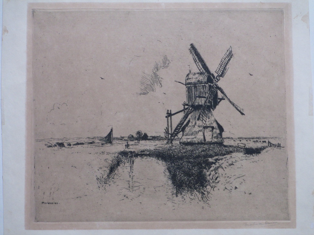 Martin van Waning, Molen te Oostvoorne, Ets kopen? Bied vanaf 1!