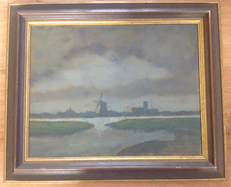 Jan de Boer, getiteld Polder met Molen 1981 kopen? Bied vanaf 100!