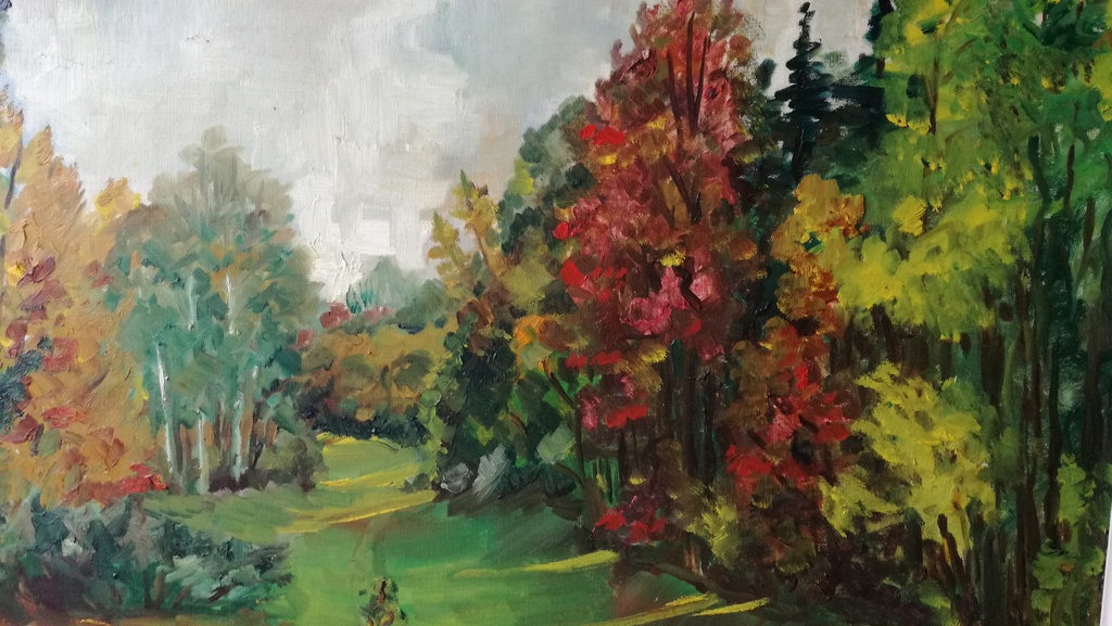 Goossens Robert, Olieverf op doek, Herfstpracht kopen? Bied vanaf 1!