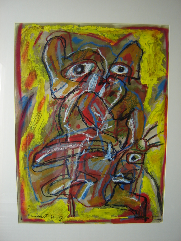 Lucebert - gemengde techniek - origineel verkocht voor € 3750!