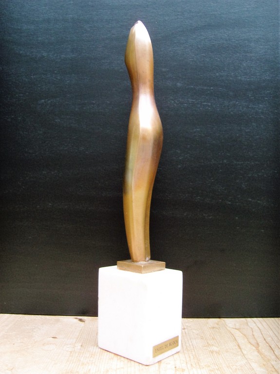 Emiel de Block: Bronzen beeldje op marmeren sokkel. kopen? Bied vanaf 700!
