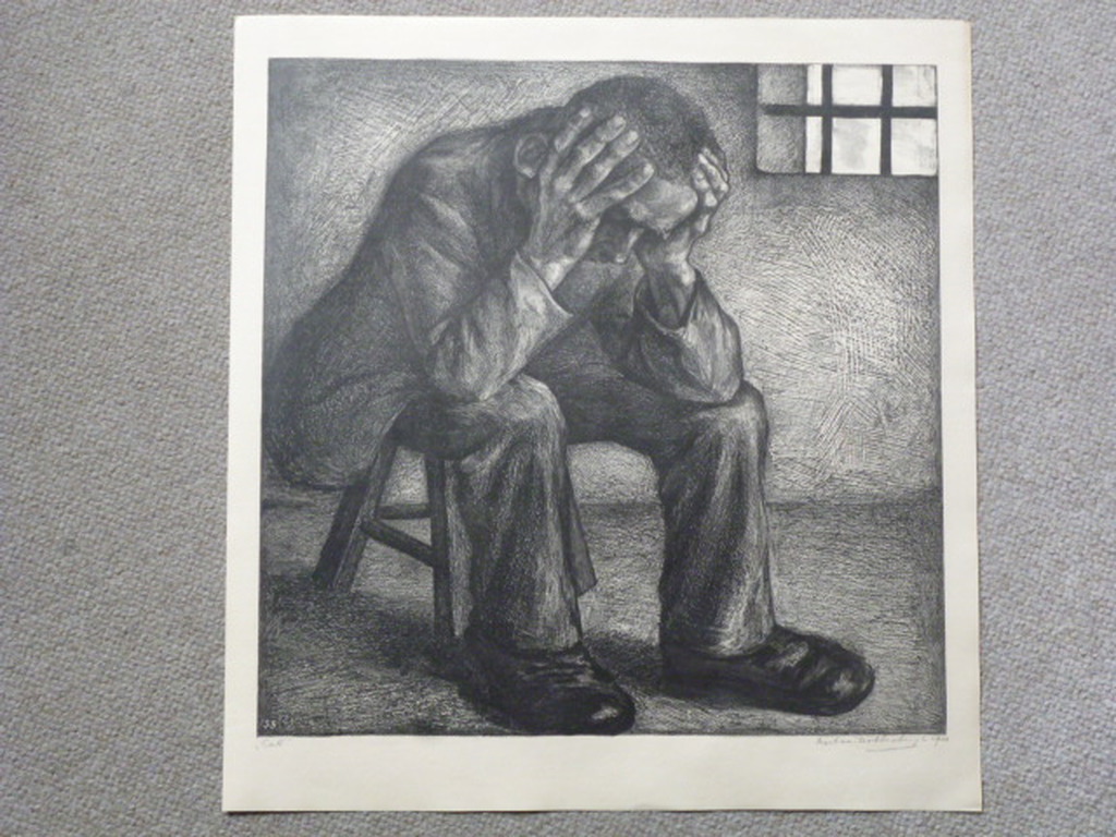 Aart van Dobbenburgh - litho - Cel kopen? Bied vanaf 40!