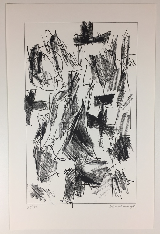 Jan Schoonhoven - Jan Schoonhoven, gesigneerde zeefdruk, 1987 kopen? Bied vanaf 399!