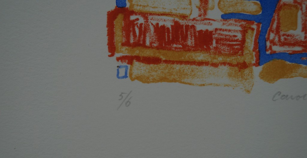 Caroline J.T. Gresnigt - gesigneerde litho - plattegrond III - 2003 kopen? Bied vanaf 1!
