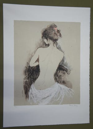 Bernard Charoy - Lithografie - Bernard Charoy (1931), Achteraanzicht dame kopen? Bied vanaf 25!