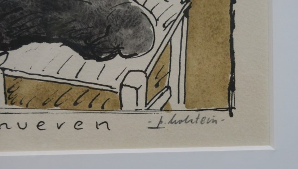 Pieter Holstein: Ets, Donde viven es donde mueven - Ingelijst kopen? Bied vanaf 35!