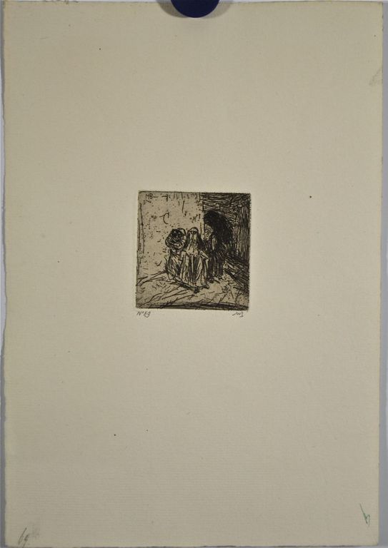 Marius Bauer: Ets. Drie gesluierde vrouwen kopen? Bied vanaf 50!