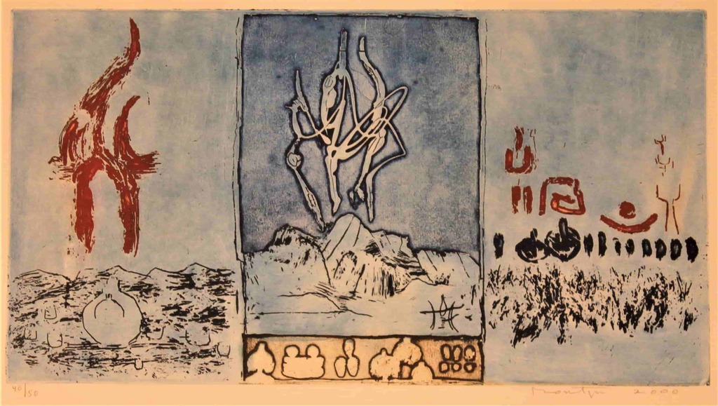 Jan Montyn, kleuren ets Landmarks Tibet kopen? Bied vanaf 295!