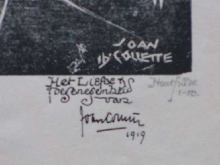 Joan Collette, De boodschap voor Maria, Houtsnede kopen? Bied vanaf 25!